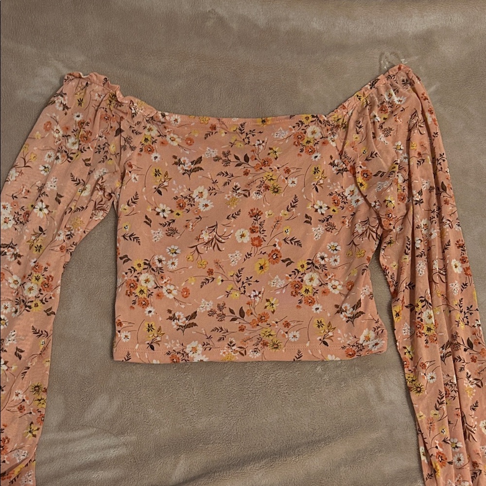 Almost Famous Floral Blouse -Pink and colorful flowers - Picture 4 of 4